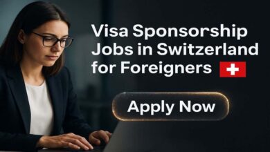 Visa Sponsorship Jobs in Switzerland for Foreigners