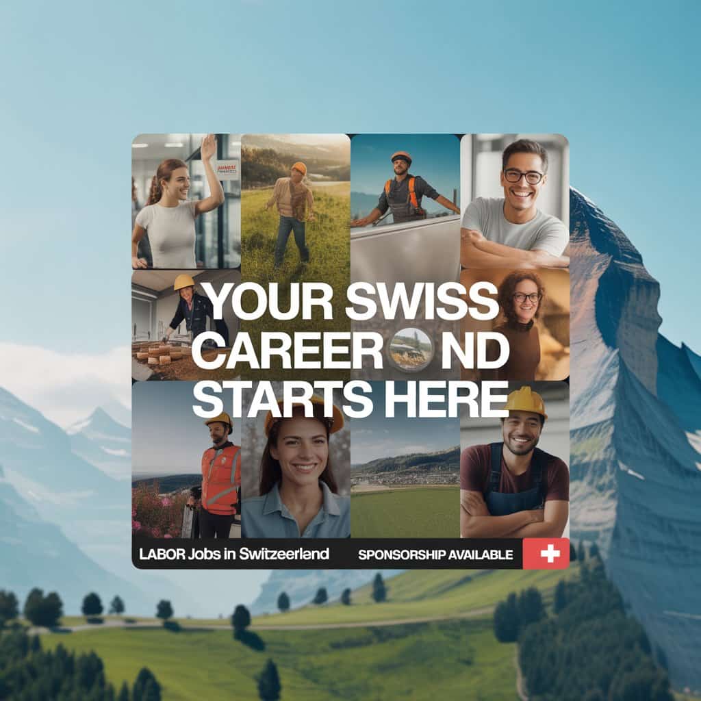Labor Jobs in Switzerland with Sponsorship