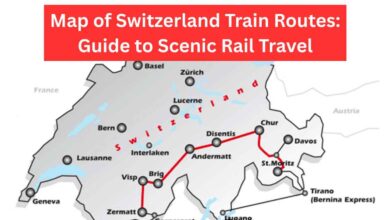 Map of Switzerland Train Routes Guide to Scenic Rail Travel