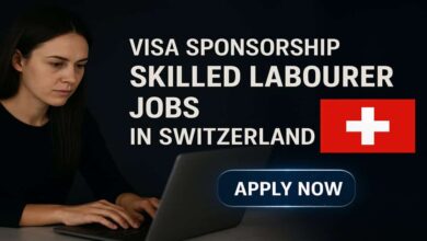 Visa Sponsorship Skilled Labourer Jobs in Switzerland