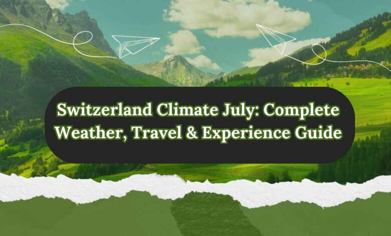Switzerland Climate July Complete Weather, Travel & Experience Guide