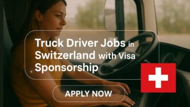 Truck Driver Jobs in Switzerland with Visa Sponsorship