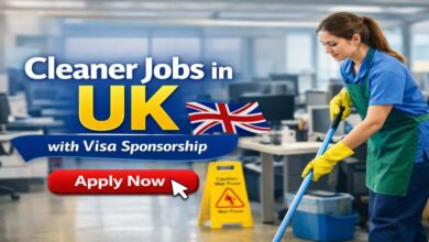 Cleaner Jobs in UK with Visa Sponsorship