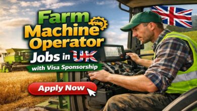 Farm Machine Operator Jobs in UK with Visa Sponsorship
