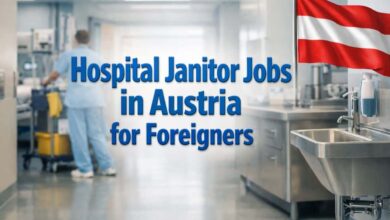 Hospital Janitor Jobs in Austria for Foreigners