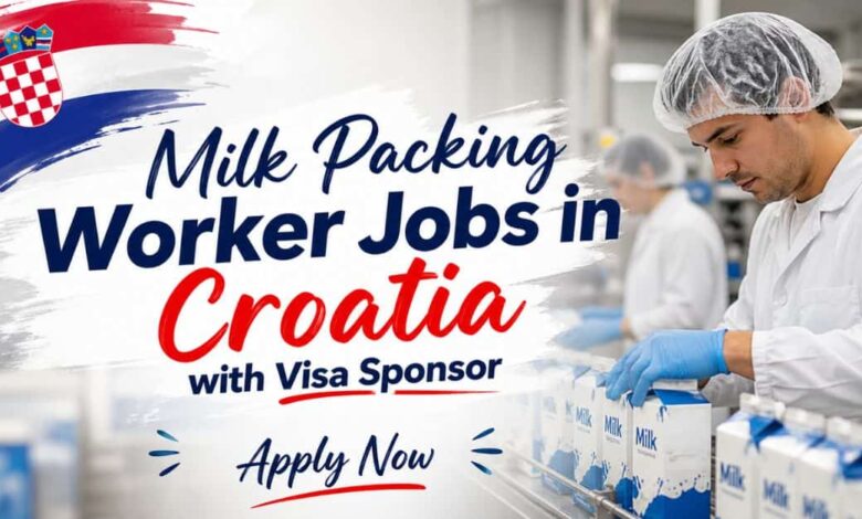 Milk Packing Worker Jobs in Croatia with Visa Sponsor